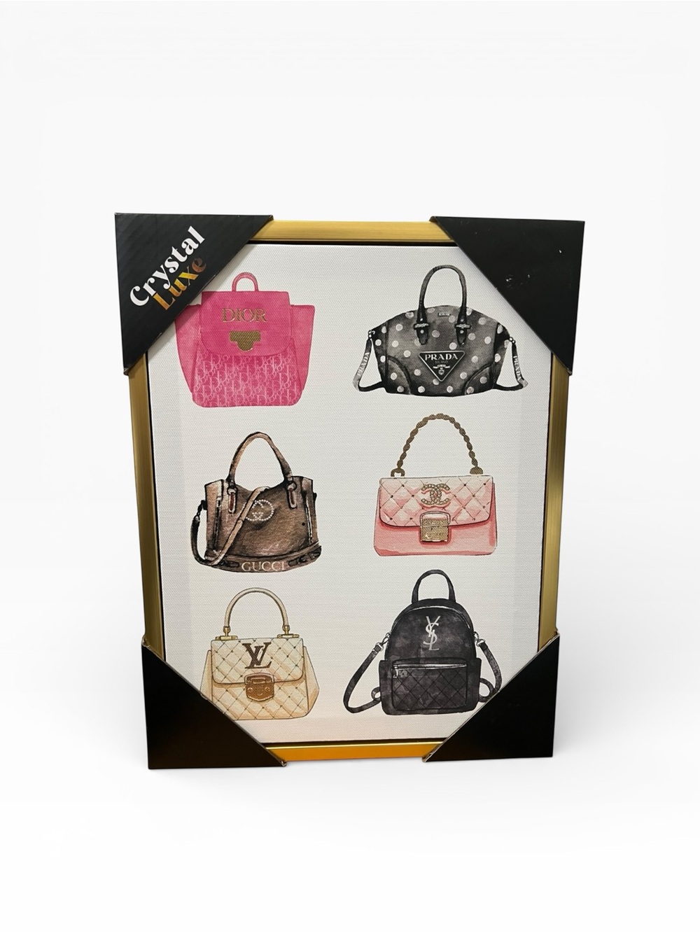Designer Handbag Framed Canvas Wall Art